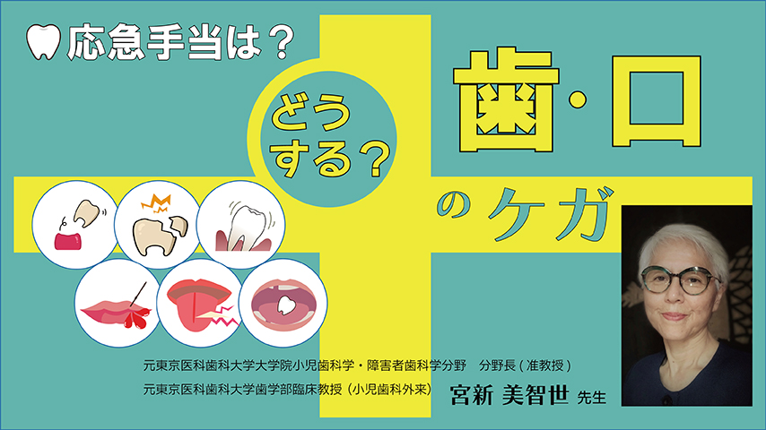 どうする？　歯・口のケガ～応急手当は？～